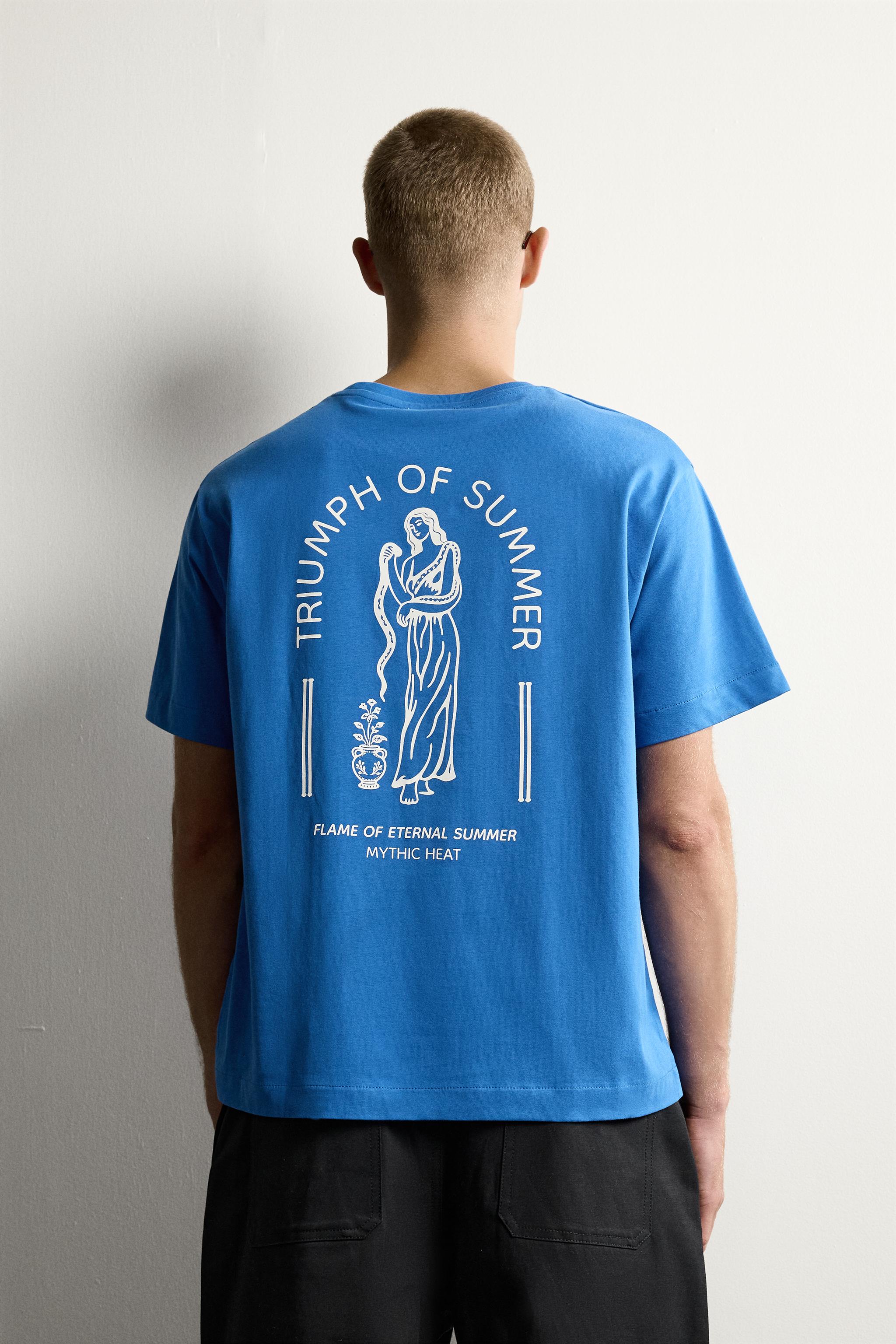 RELAXED FIT COMBINED EMBROIDERED T-SHIRT